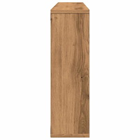 vidaXL Vägghylla hantverksmässig ek 85x16x52,5 cm konstruerat trä