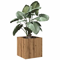 vidaXL Planteringslåda hantverksmässig ek 40x40x40 cm konstruerat trä