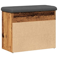 vidaXL Skobänk gammalt trä 62x32x50 cm konstruerat trä