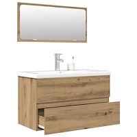 vidaXL Badrumsmöbler set 3 delar artisan ek konstruerat trä