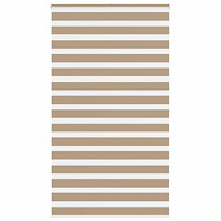 vidaXL Rullgardin zebra 130x200 cm tyg bredd 125,9 cm polyester