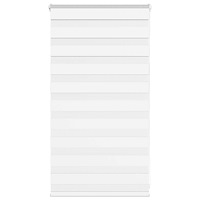 vidaXL Rullgardin zebra vit 85x100 cm tyg bredd 80,9 cm polyester