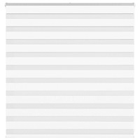 vidaXL Rullgardin zebra vit 145x100 cm tyg bredd 140,9 cm polyester