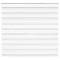 vidaXL Rullgardin zebra vit 160x100 cm tyg bredd 155,9 cm polyester