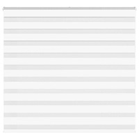 vidaXL Rullgardin zebra vit 165x100 cm tyg bredd 160,9 cm polyester