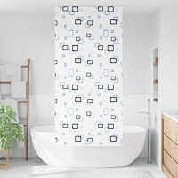 vidaXL Rullgardin för dusch 110x240 cm tyg bredd 106 cm