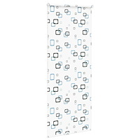 vidaXL Rullgardin för dusch 110x240 cm tyg bredd 106 cm