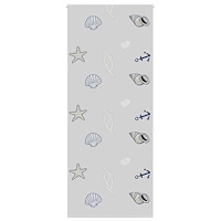 vidaXL Rullgardin för dusch 110x240 cm tyg bredd 106 cm