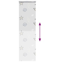 vidaXL Duschrullgardin med kassett 60x240 cm tyg bredd 56 cm