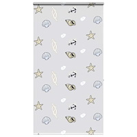 vidaXL Duschrullgardin med kassett 130x240 cm tyg bredd 126 cm