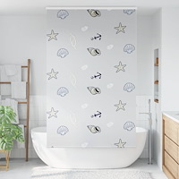 vidaXL Duschrullgardin med kassett 130x240 cm tyg bredd 126 cm