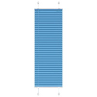 vidaXL Plisserad persienn blå 45x150cm tyg bredd 44,4cm polyester