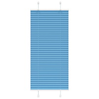 vidaXL Plisserad persienn blå 60x150cm tyg bredd 59,4cm polyester