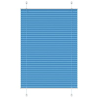 vidaXL Plisserad persienn blå 90x150 cm tyg bredd 89,4 cm polyester