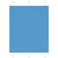 vidaXL Plisserad persienn blå 105x150 cm tyg bredd 104,4cm polyester