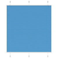 vidaXL Plisserad persienn blå 120x150 cm tyg bredd 119,4cm polyester
