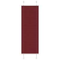 vidaXL Plisserad persienn Bordeaux röd 50x100 cm tyg bredd 49,4cm