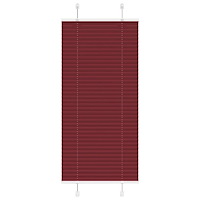 vidaXL Plisserad persienn Bordeaux röd 60x100cm tyg bredd 59,4cm