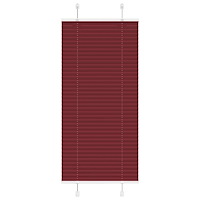 vidaXL Plisserad persienn Bordeaux röd 65x100cm tyg bredd 64,4cm