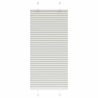 vidaXL Plisserad persienn ljusgrå 60x100cm tyg bredd 59,4cm polyester