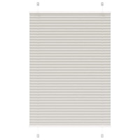 vidaXL Plisserad persienn ljusgrå 90x100 cm tyg bredd 89,4cm polyester