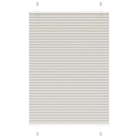 vidaXL Plisserad persienn ljusgrå 95x100 cm tyg bredd 94,4cm polyester