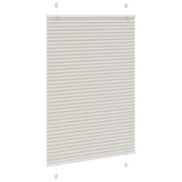 vidaXL Plisserad persienn ljusgrå 95x100 cm tyg bredd 94,4cm polyester