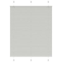vidaXL Plisserad persienn ljusgrå 105x100 cm tyg bredd 104,4cm