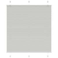 vidaXL Plisserad persienn ljusgrå 120x100 cm tyg bredd 119,4cm