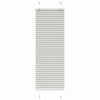 vidaXL Plisserad persienn ljusgrå 40x150 cm tyg bredd 39,4cm polyester