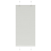 vidaXL Plisserad persienn ljusgrå 55x150cm tyg bredd 54,4cm polyester