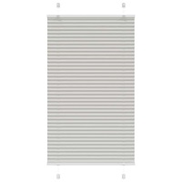 vidaXL Plisserad persienn ljusgrå 70x150 cm tyg bredd 69,4cm polyester