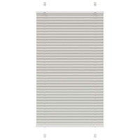 vidaXL Plisserad persienn ljusgrå 80x150 cm tyg bredd 79,4cm polyester