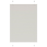 vidaXL Plisserad persienn ljusgrå 95x150 cm tyg bredd 94,4cm polyester