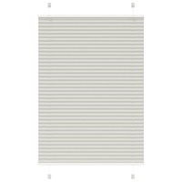 vidaXL Plisserad persienn ljusgrå 100x150 cm tyg bredd 99,4 cm