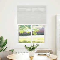 vidaXL Plisserad persienn ljusgrå 100x150 cm tyg bredd 99,4 cm