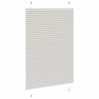 vidaXL Plisserad persienn ljusgrå 100x150 cm tyg bredd 99,4 cm