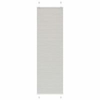 vidaXL Plisserad persienn ljusgrå 60x200cm tyg bredd 59,4cm polyester