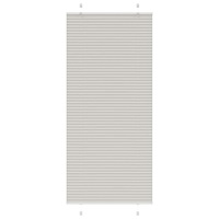 vidaXL Plisserad persienn ljusgrå 100x200 cm tyg bredd 99,4 cm