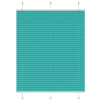 vidaXL Plisserad persienn bensingrön 110x100 cm tyg bredd 109,4cm