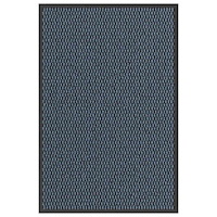 vidaXL Dörrmatta blå 60x90 cm
