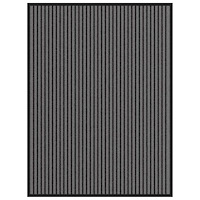 vidaXL Dörrmatta rand svart och grå 90x120 cm