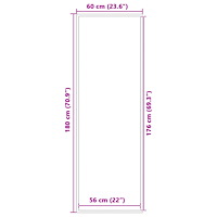 vidaXL Dörrmatta antracit 60x180 cm