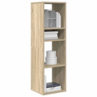 vidaXL Bokhylla sonoma-ek 34x31x112 cm konstruerat trä