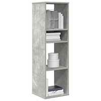 vidaXL Bokhylla betonggrå 34x31x112 cm konstruerat trä