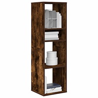 vidaXL Bokhylla rökt ek 34x31x112 cm konstruerat trä