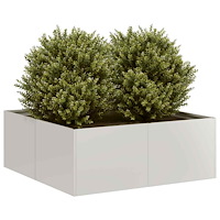 vidaXL Planteringskärl 80x80x30 cm rostfritt stål