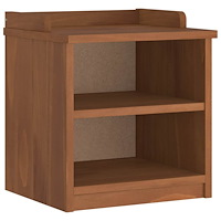 vidaXL Hallbänk SANDNES 45x40x50 cm massiv trä furu