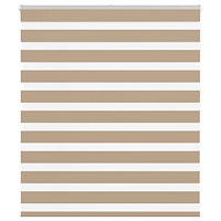 vidaXL Rullgardin zebra 130x100 cm tyg bredd 125,9 cm polyester