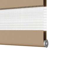 vidaXL Rullgardin zebra 135x230 cm tyg bredd 130,9 cm polyester
